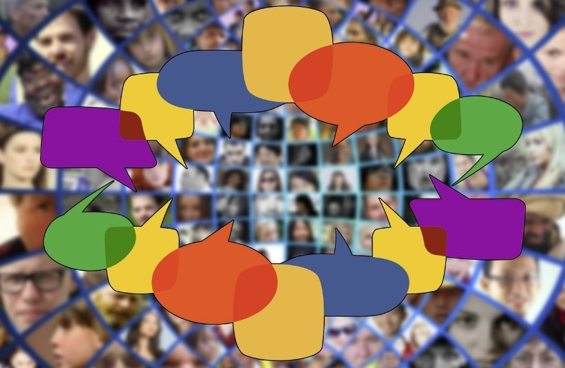 Grafik Sprechblasen Personen