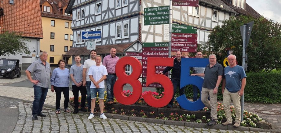 Gruppenfoto vom Orgateam (855 Jahre)