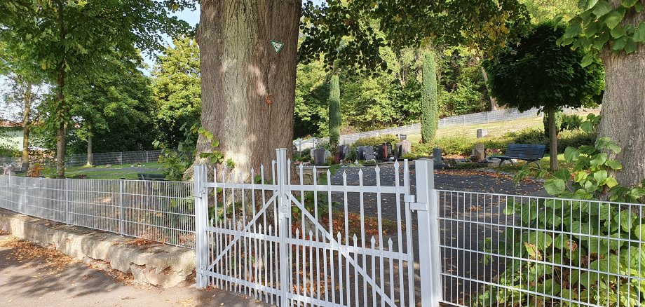 Neuer Zaun am Friedhof in Heimarshausen