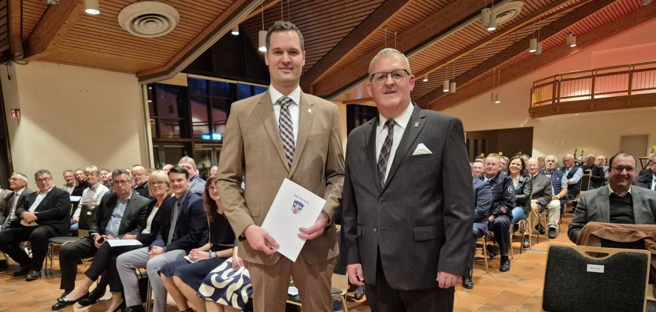 Bürgermeisterwechsel Herr Lesch und Herr Hable