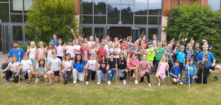 Gruppenfoto von den diesjährigen Ferienspielen