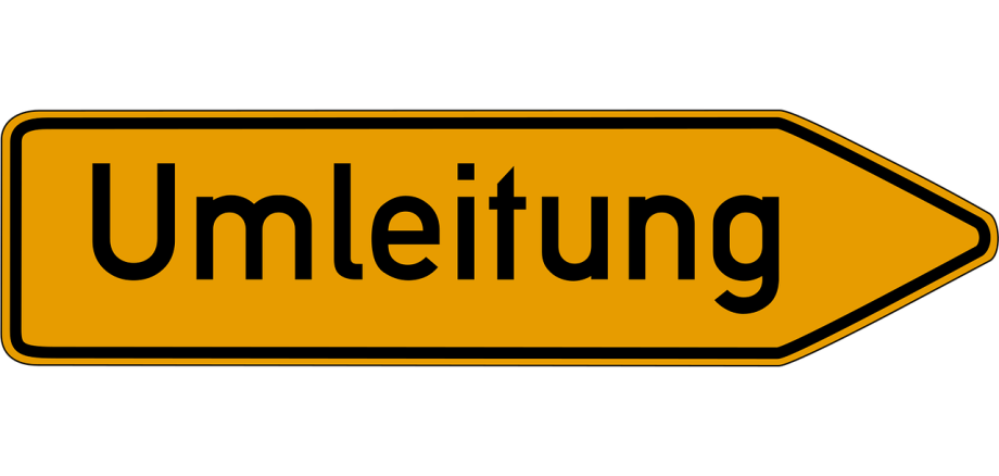 Umleitungsschild